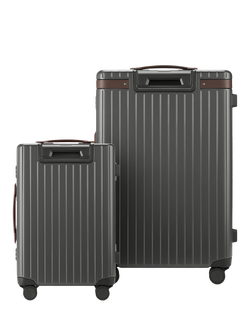 Carl Friedrik The Luggage Suitcase Set - view 2, Grey/Chocolate