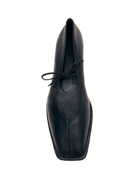 ALOHAS Sway Leather Ballerina Pumps, Black - view 2, Black