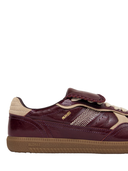 ALOHAS TB.490 Club Patent Leather Trainers, Red - view 2, Red