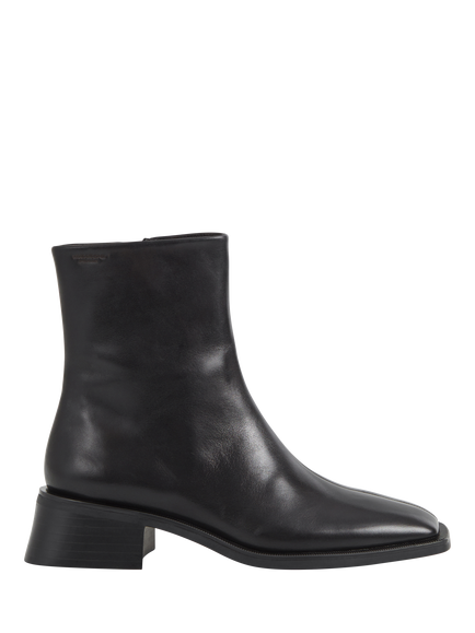 Vagabond Shoemakers Blanca Leather Block Heel Ankle Boots, Black, Black