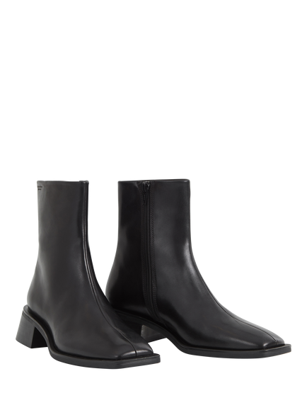 Vagabond Shoemakers Blanca Leather Block Heel Ankle Boots, Black - view 2, Black
