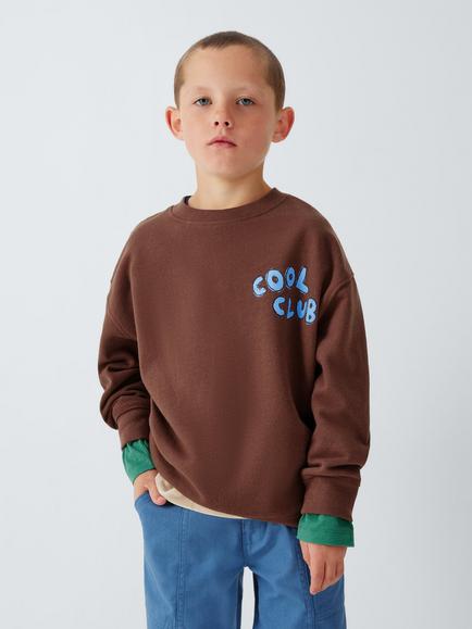 John Lewis Kids' Cool Club Jumper, Sable, Sable