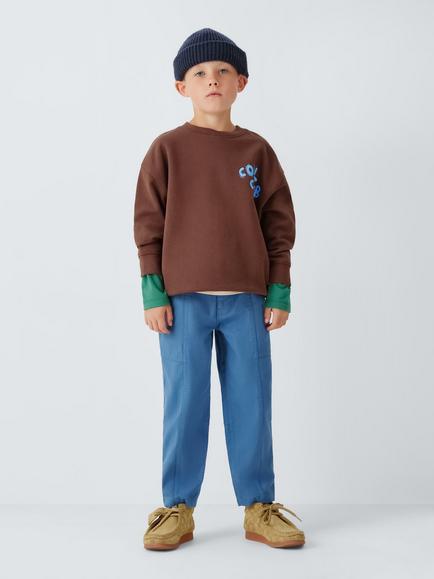John Lewis Kids' Cool Club Jumper, Sable - view 2, Sable