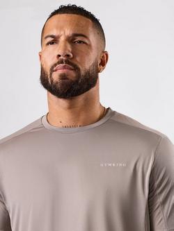 Gym King Energise T-Shirt, Truffle - view 2, Truffle