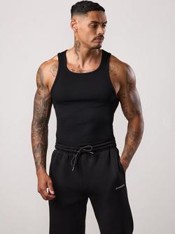 Gym King Fundamental Rib Vest, Black