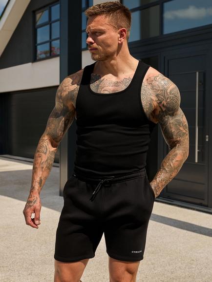 Gym King Fundamental Rib Vest - view 2, Black