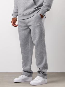 Gym King Fundamental Relaxed Drawstring Joggers, Grey Marl