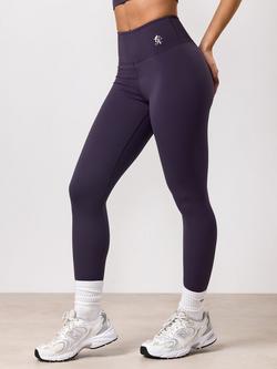 Gym King 365 Elasticated Leggings - view 2, Aubergine