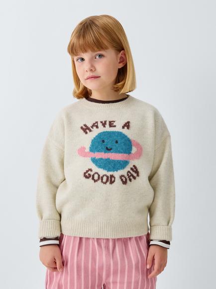 John Lewis Kids' Planet Jumper, Multi, Multi
