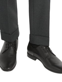 Dune London Saffi Wide Fit Leather Flexi Sole Gibson Shoes - view 2, Black