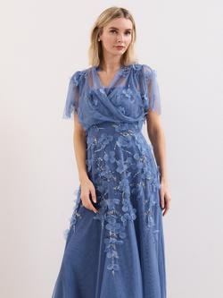Phase Eight Azera Beaded Cover Up, Blue, Blue