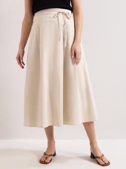 Phase Eight Erin Midi Skirt, Stone, Stone