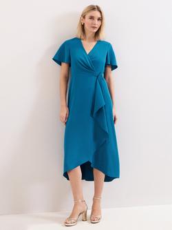 Phase Eight Julissa Wrap Midi Dress, Blue, Blue