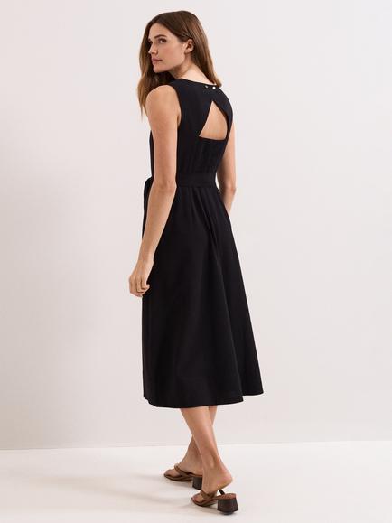 Phase Eight Marta Open Back Midi Dress - view 2, Black