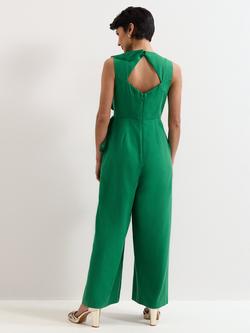 Phase Eight Jillian Ruffle Jumpsuit, Green - view 2, Green
