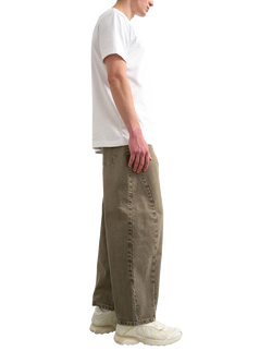 Topman Baggy Barrel Leg Jeans, Brown - view 2, Brown