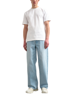 Topman Barrel Leg Jeans, Light Wash Blue, Light Wash Blue