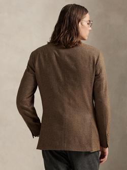 Polo Ralph Lauren Tailored Fit Wool Blend Herringbone Suit Jacket, Brown/Tan - view 2, Brown/Tan
