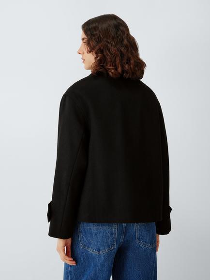 John Lewis City Coat, Black - view 2, Black