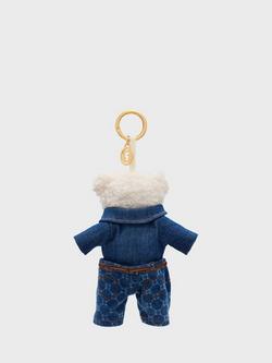 Gerard Darel Ourson Bear Bag Charm, Blue - view 2, Blue