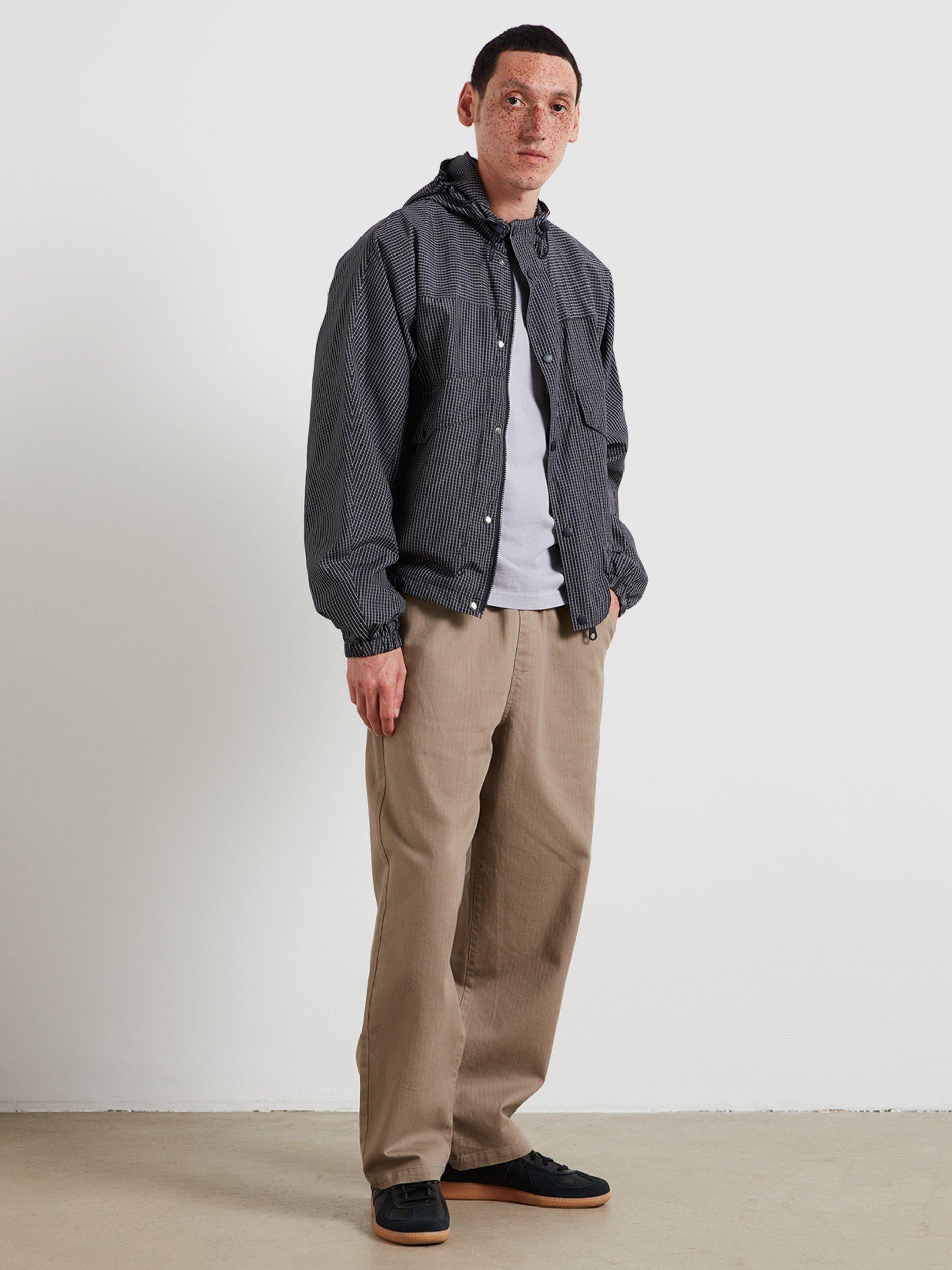 Product image 1 of 4, which shows Farah Cotton Elasticated Waist Trousers, Ashen Taupe, L