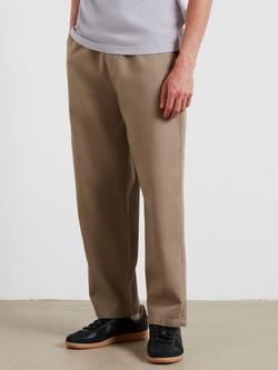 Farah Cotton Elasticated Waist Trousers - view 2, Ashen Taupe