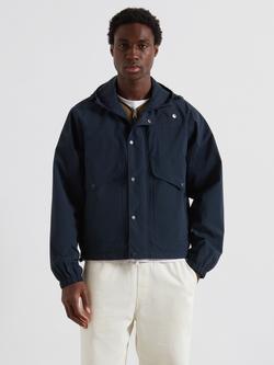 Farah Shenley Hooded Windbreaker Jacket, True Navy