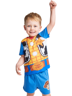 Brand Threads Kids' Disney Toy Story Short Pyjama Set, Pack of 2, Multi - view 2, Multi