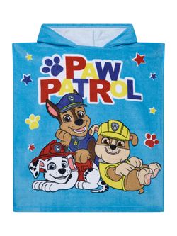 Brand Threads Kids' Paw Patrol Poncho, Blue, Blue