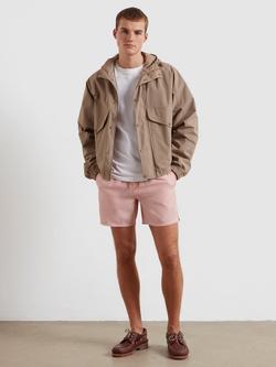 Farah Seersucker Swim Shorts, Coral Reef - view 2, Coral Reef