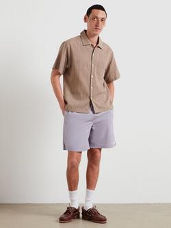 Farah Archive Script Logo Swim Shorts, Dusky Lavender - view 2, Dusky Lavender
