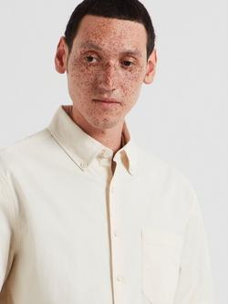 Farah Organic Cotton Regular Fit Shirt - view 2, Ecru