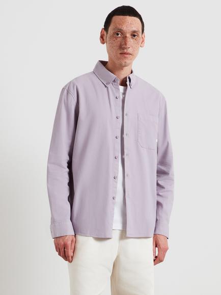 Farah Organic Cotton Regular Fit Shirt, Dusky Lavender