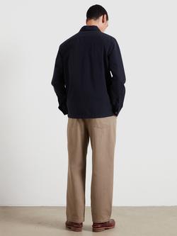 Farah Cotton Canvas Relaxed Fit Shirt - view 2, True Navy