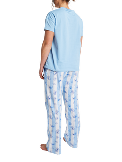 Brand Threads Lilo & Stitch Short Sleeve Pyjama Set, Blue - view 2, Blue