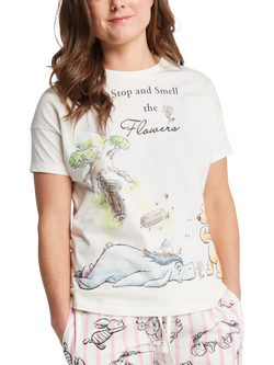 Brand Threads Winnie The Pooh Long Cotton Pyjama Set, Multi, Multi