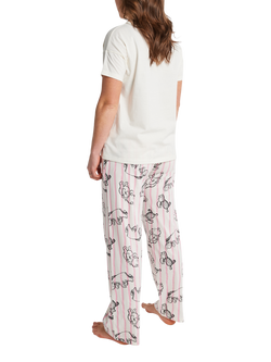 Brand Threads Winnie The Pooh Long Cotton Pyjama Set, Multi - view 2, Multi