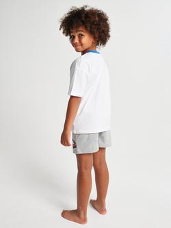 Brand Threads Kids' Hot Wheel Short Pyjama Set, White - view 2, White