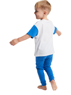 Brand Threads Kids' Spiderman Cotton Long Pyjama Set, Blue - view 2, Blue