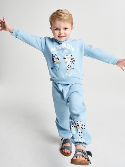 Brand Thread Kids' Bluey Sweatshirt & Joggers Set, Blue, Blue