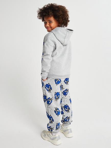 Brand Threads Kids' Sonic The Hedgehog Hoodie and Jogger Set, Grey - view 2, Grey