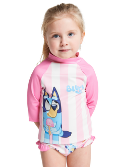 Brand Thread Kids' Bluey Swim Set, Pink, Pink