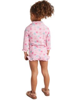 Brand Threads Kids' Disney Princess Long Sleeve Swim Set, Pink - view 2, Pink
