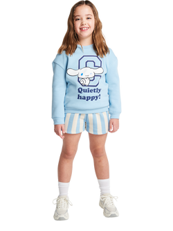 Brand Thread Kids' Cinnamoroll Sweatshirt & Shorts Set, Blue, Blue