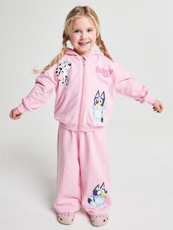 Brand Thread Kids' Bluey Hoodie & Joggers Set, Pink