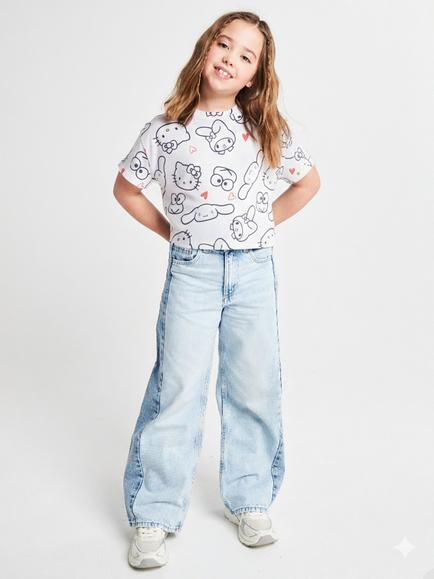 Brand Threads Kids' Hello Kitty T-Shirt, Pack of 2, Multi - view 2, Multi