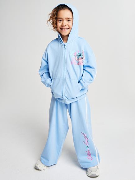 Brand Threads Kids' Lilo & Stitch Hoodie & Joggers Set, Blue, Blue