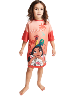 Brand Threads Kids' Disney Moana Nightdress, Pink, Pink