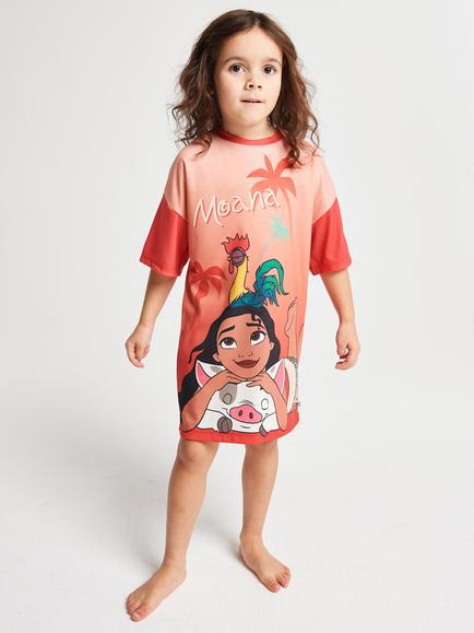 Brand Threads Kids' Disney Moana Nightdress, Pink, Pink