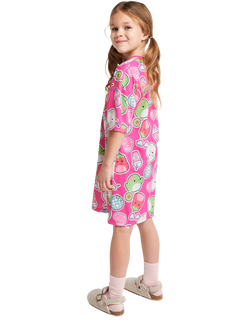 Brand Threads Kids' Short Sleeved Squishmallows Nightdress, Pink - view 2, Pink